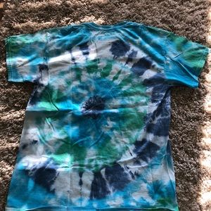 Blue Green Tie-Dye T Shirt